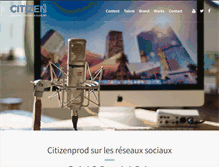 Tablet Screenshot of citizenprod.com